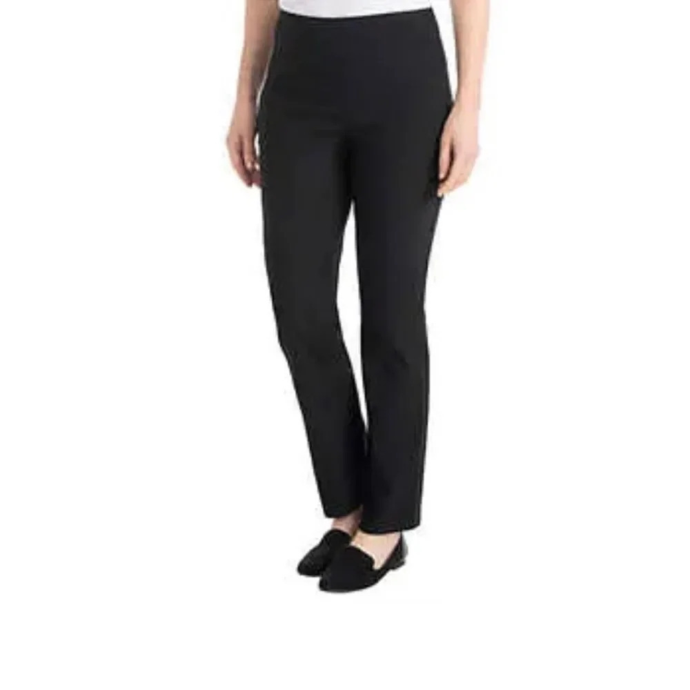 Hilary Radley Women's Pull On Pants with Tummy Control Small